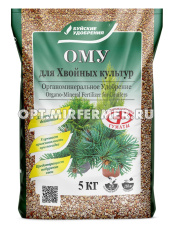 Для хвойных 5кг ОМУ удобрение 2/2/108 БХЗ 