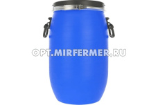 Бочка-бак  30л с метал. хомутом синяя круглая dгорл.25,3см Open Top/ЗТИ