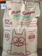 Наполнитель Т для Кота древесный эконом 6мм 10л 1/60