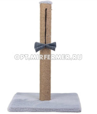 Когтеточка столбик Дарэленд 30*30*46см (фетр, джут) цвет серый 1/1
