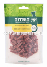 Лакомства д/кошек Рыбки с лососем снеки 50г Тит Бит 3/35