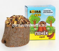 Лакомства д/грызунов Пенек кэроб 80г БОСПА ЭКО 1/35