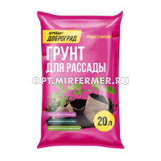 Грунт для рассады 20л Доброгряд 5/100 Агробалт
