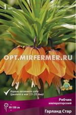 Рябчик (Фритиллярия) Императорский Гарланд Стар 1шт (ярко-оранжевые, 20/24, h100см)
