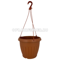 Афродита кашпо подвесное+усы, 4,8л, d23,5, h18см, терра