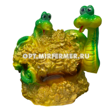 Фигурка декоративная Змейка двойная 10*12см /М- Д