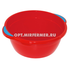 Таз 19л Виктория круглый в ассортименте/50