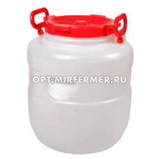 Бочка-канистра  30л белая Дачная круглая/3 Радиан