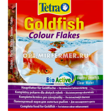 Корм д/рыб Tetra (ТЕТРА) Goldfish Colour 12г пакет д/цвета хлопья/25